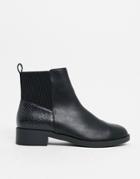 London Rebel Chelsea Boots In Black Snake
