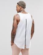 Sixth June Tank With Zip Back - White