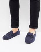 Kg By Kurt Geiger Ringwood Driving Shoes In Suede - Blue