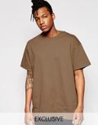 Reclaimed Vintage Oversized T-shirt - Brown
