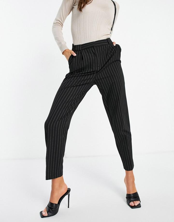 Asos Design Smart Tapered Pants In Pinstripe-multi