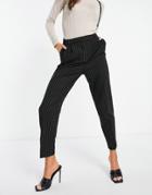 Asos Design Smart Tapered Pants In Pinstripe-multi
