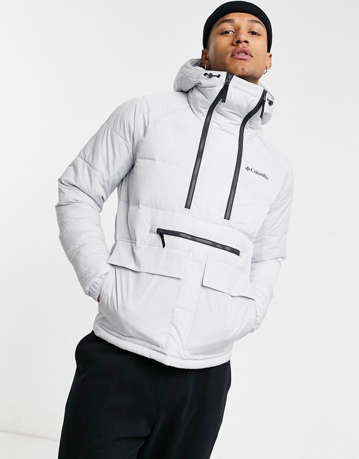 Columbia Kings Crest Pullover Jacket In Gray-grey