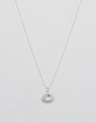 Nylon Bead Detail Necklace - Pink