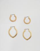 Pieces Hoop Multi Pack Earrings - Gold