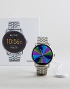 Fossil Q Wander Bracelet Smart Watch In Silver - Silver