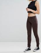 Only Olivia Coated Skinny Jeans - Black