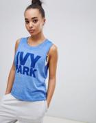 Ivy Park Logo Drop Arm Hole Tank Top - Blue