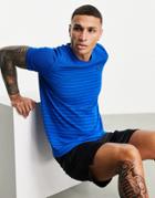 Under Armour Training Seamless Fade T-shirt In Blue-blues