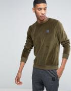 Religion Velour Sweatshirt - Green