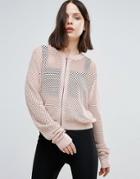 Twiin Resolution Mesh Bomber - Pink