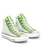 Converse Chuck 70 Hi Crafted Folk Jacquard Sneakers In Egret/virtual Matcha-white