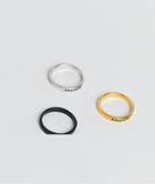 Designb Band Rings In 3 Pack - Multi