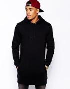 Asos Super Longline Hoodie - Black