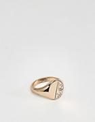 Chained & Able Vintage Signet Ring In Gold - Gold