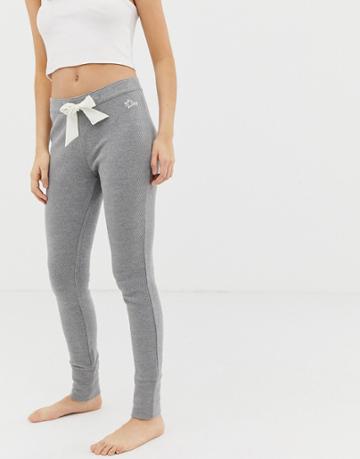 Gilly Hicks Pyjama Legging In Waffle Texture - Gray