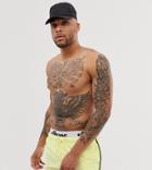 Ellesse Nasello Swim Shorts With Layered Waistband In Yellow Exclusive At Asos