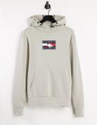 Tommy Hilfiger One Planet Capsule Unisex Back Print Hoodie In Gray-grey