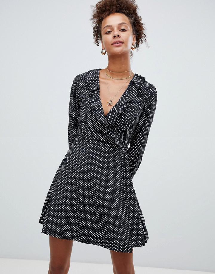 Glamorous Star Print Dress-black