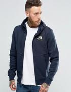 The North Face Hoodie With Embroidered Patch Logo In Navy - Navy