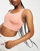 Weekday Nico Tank Top In Rust-brown