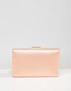 Asos Satin Box Clutch Bag - Pink
