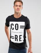 Jack & Jones Mono Logo Print T-shirt - Black