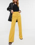 Forever U Tailored Pants Set In Mustard-yellow