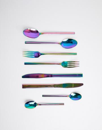 Mimo By Premier Oil Slick Stainless Steel Cutlery Set 8 Piece - Multi