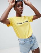 Adolescent Clothing Send Memes T-shirt - Yellow