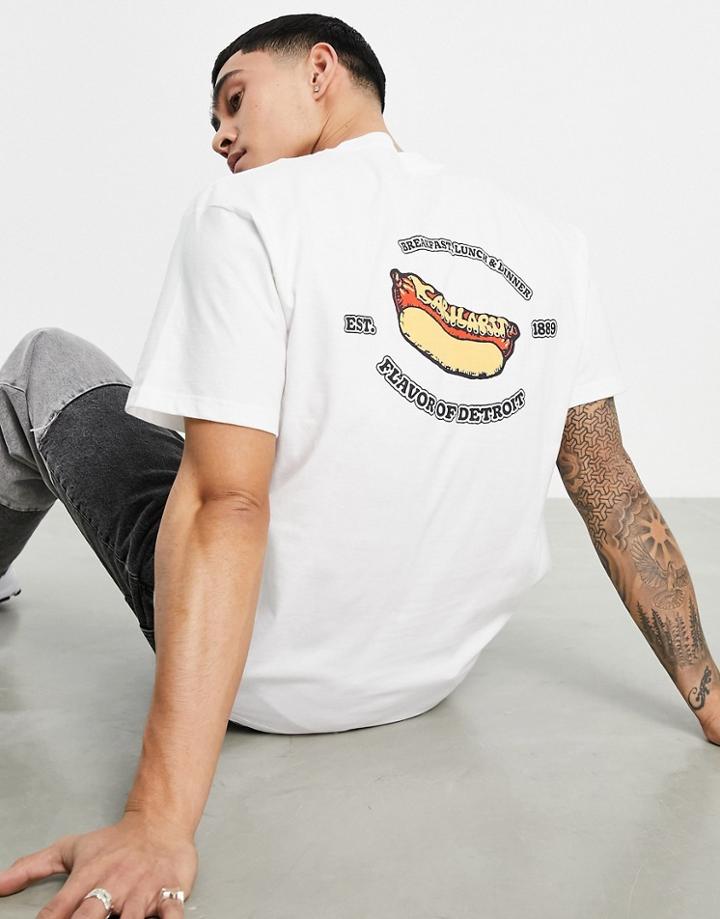Carhartt Wip Flavor Backprint T-shirt In White