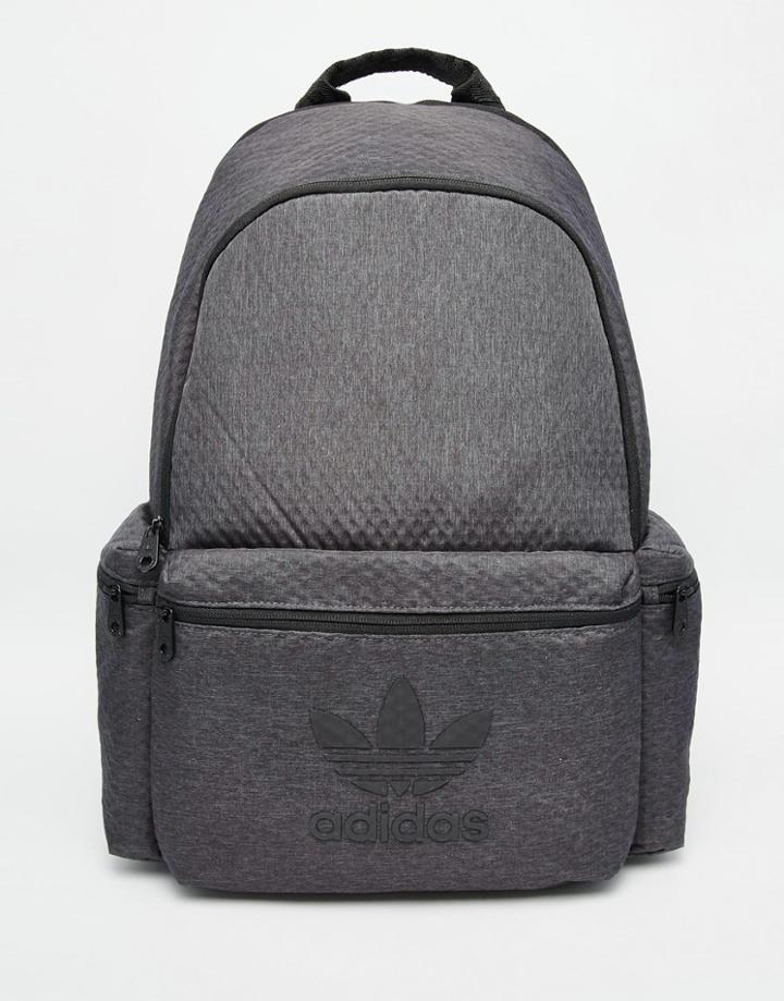 Adidas Originals Backpack In Faux Croc - Gray