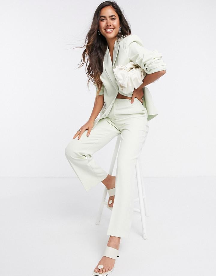 Asos Design Dad Suit Blazer In Mint-green