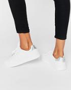 Truffle Trim Sneaker - White