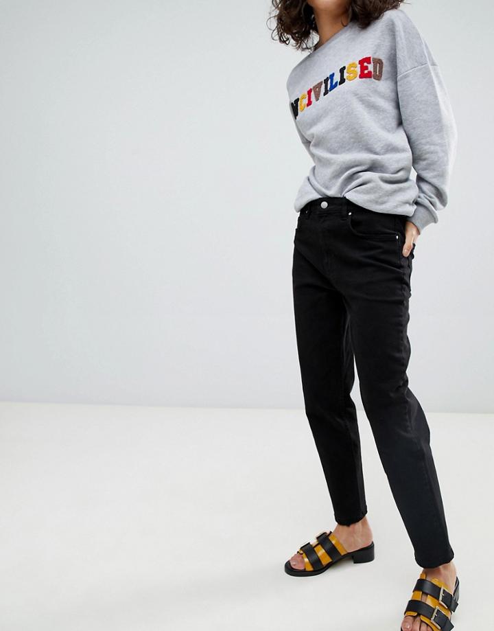Uncivilised Core Mom Jeans - Black