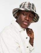 Topman Tartan Check Bucket Hat-multi