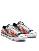 Converse Chuck Taylor All Star Ox Hybrid Camo Print Canvas Sneakers In Bold Mandarin-orange