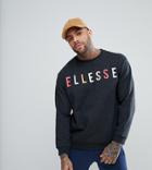 Ellesse Oversized Sweatshirt With Large Chest Logo In Gray - Gray