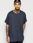 Asos Extreme Oversized T-shirt In Ebony - Ebony