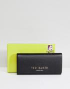 Ted Baker Statement Letters Matinee Purse In Leather - Black