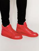 Kurt Geiger Brickers Hi- Top Sneakers - Red