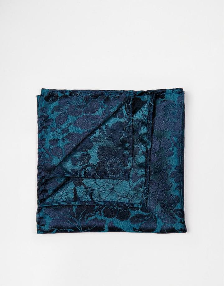 Noose & Monkey Bloom Pocket Square - Green