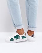 New Look Leaf Lace Up Sneaker - White