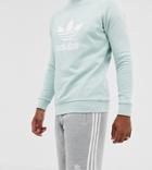 Adidas Originals Three Stripe Shorts In Gray - Gray