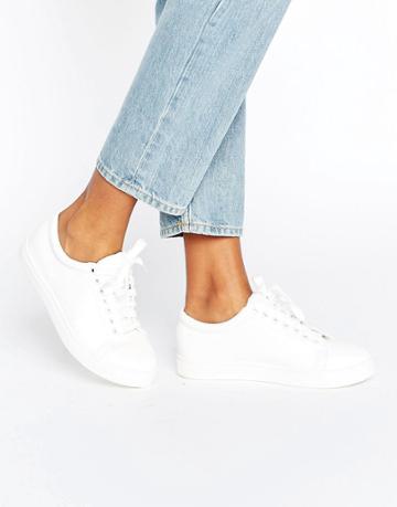 Daisy Street White Sneakers - White