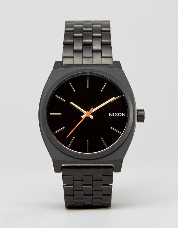 Nixon Time Teller Bracelet Watch In Khaki - Green