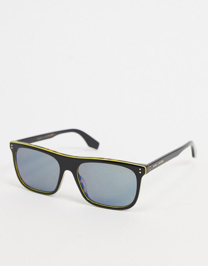 Marc Jacobs Square Sunglasses In Black