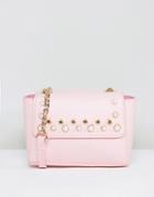 Asos Pearl Stud Cross Body Bag - Pink