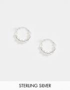 Kingsley Ryan 10mm Twist Hoop Earrings In Sterling Silver