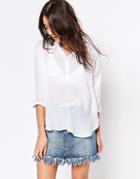 B.young V Neck Shirt - White